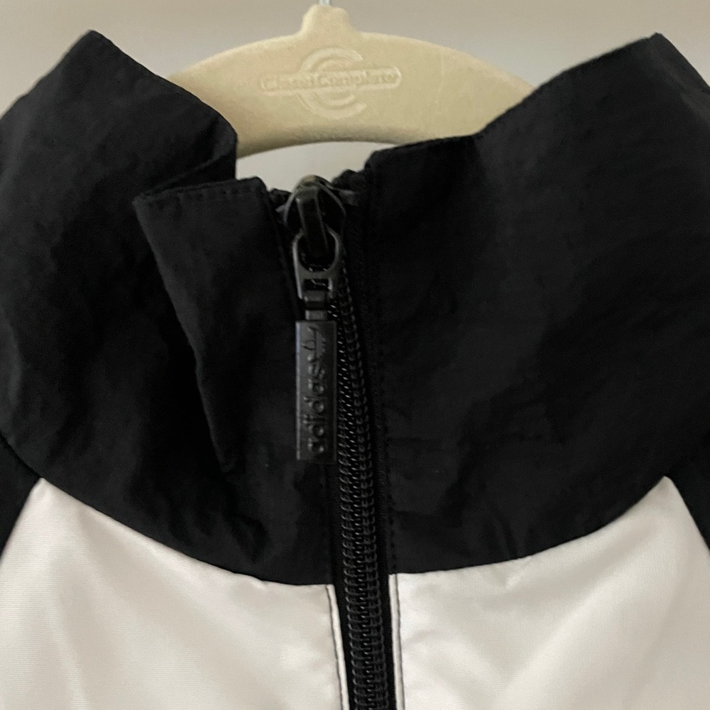 Adidas Black and White Track Zip-Up Jacket - Picture 4 of 9